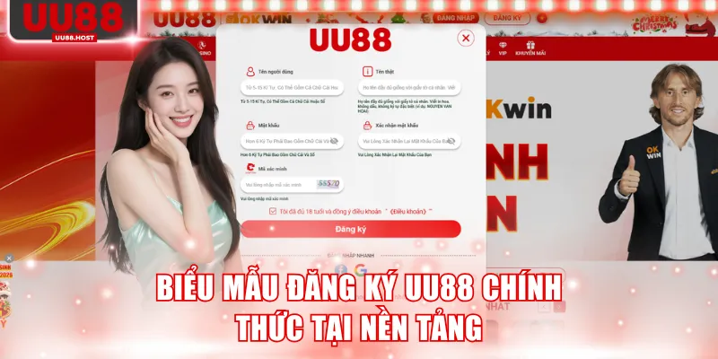 Biểu mẫu đăng ký UU88 chính thức tại nền tảng
