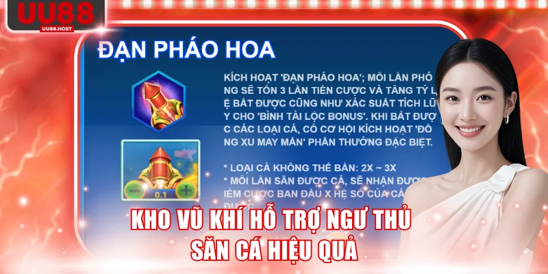 Kho vũ khí hỗ trợ ngư thủ săn cá hiệu quả