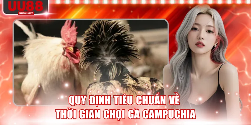 Quy định tiêu chuẩn về thời gian chọi gà Campuchia