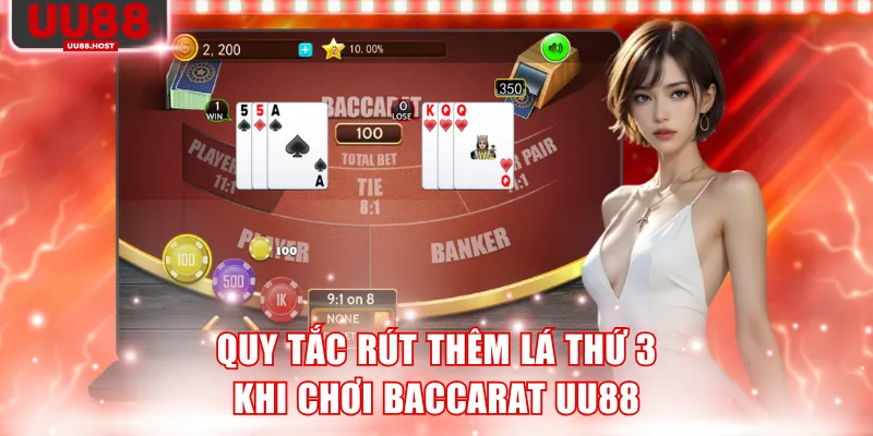 Quy tắc rút thêm lá thứ 3 khi chơi Baccarat UU88