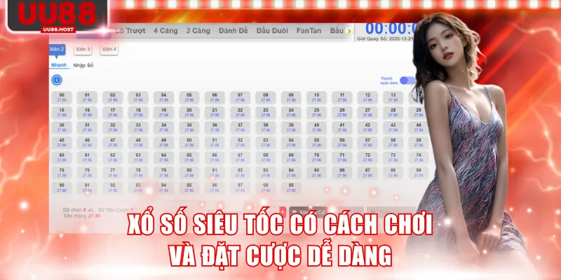 Xổ số siêu tốc có cách chơi dễ dàng cho mọi lô thủ
